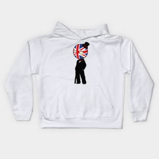 united kingdom country human chibi Kids Hoodie